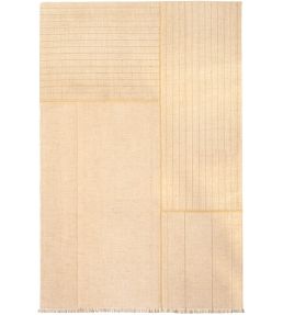 Louis De Poortere Monochromes Patch WW rug White 114145 White
