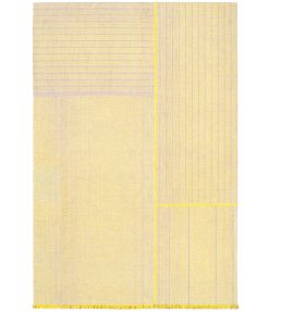 Louis De Poortere Monochromes Patch WW rug Yellow 114131 Yellow