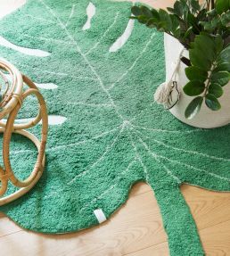 Lorena Canals Monstera Leaf rug Green C-MONSTERA Green