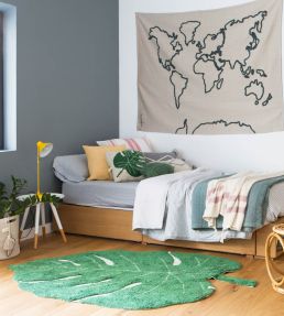 Lorena Canals Monstera Leaf rug Green C-MONSTERA Green