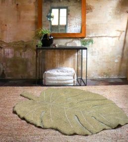 Lorena Canals Monstera rug Olive C-MON-OLV Olive