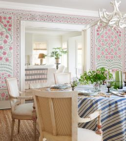 Montecito Panel Set Mural by Schumacher Indigo
