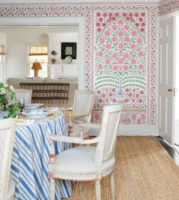 Montecito Panel Set Mural by Schumacher Red