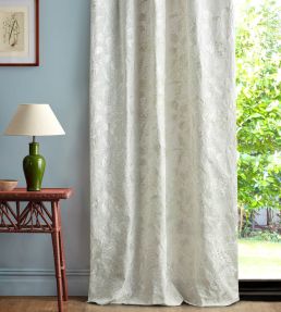 Monterey Bloom Fabric by Sanderson Seaspray White