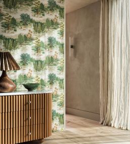 Monteverde Wallpaper by Osborne & Little Aqua/Blush