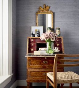 Montgomery Weave Wallpaper by Thibaut Flax