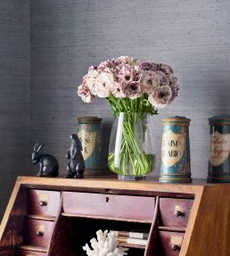Montgomery Weave Wallpaper by Thibaut Flax
