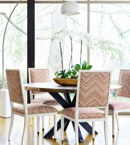 Monti Chevron Fabric by Thibaut Navy