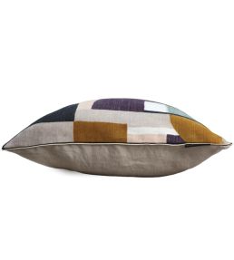 Montsouris Cushion 45 x 45cm by Maison Casamance Violet Celadon