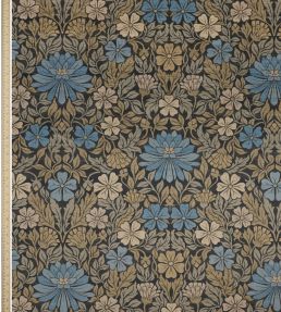 Moon Garden in Vintage Velvet Fabric by Liberty Lapis