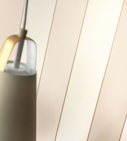 Moonlight Golden Lines Wallpaper by Caselio Beige Blanc