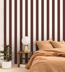 Moonlight Golden Lines Wallpaper by Caselio Aubergine