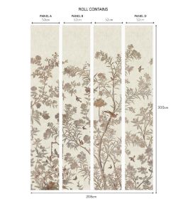 Moor Park Mural by 1838 Wallcoverings Oyster