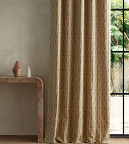 Morelia Fabric by Harlequin Terracotta/Cerulean