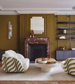 Moretta Fabric by Casamance Marron