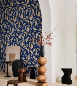 Moroccan Branches Wallpaper by Coordonne Blue