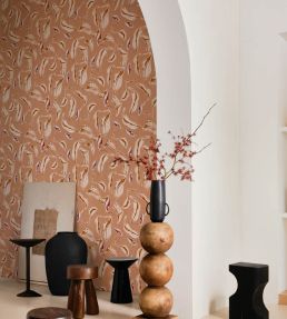 Moroccan Branches Wallpaper by Coordonne Pink