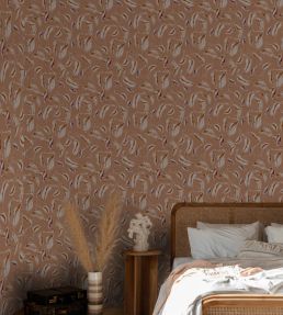 Moroccan Branches Wallpaper by Coordonne Pink