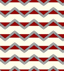 Moroccan Stripes Wallpaper by Ottoline Red