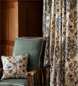 Kelmscott Tree Fabric by Morris & Co Woad/Rose