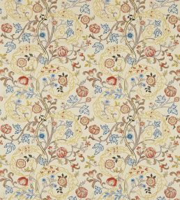 Mary Isobel Embroideries Fabric by Morris & Co Russet/Olive