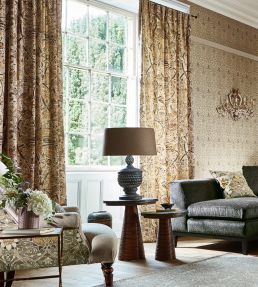 Bullerswood Fabric by Morris & Co Spice/Manilla