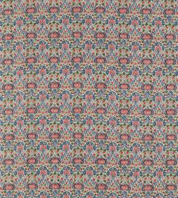 Little Chintz Fabric by Morris & Co Indigo/Carmine