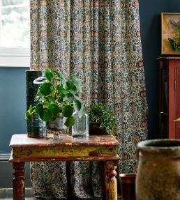 Little Chintz Fabric by Morris & Co Teal/Saffron