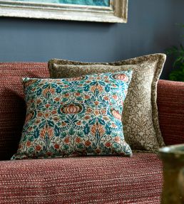 Little Chintz Fabric by Morris & Co Teal/Saffron