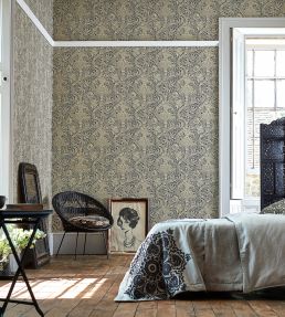 Indian Wallpaper by Morris & Co Grey/Pewter