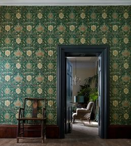 Montreal Wallpaper by Morris & Co Grey/Charcoal