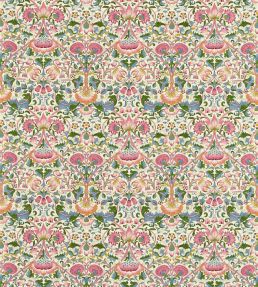 Lodden Fabric by Morris & Co Blush/Woad