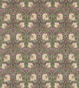Pimpernel Fabric by Morris & Co Aubergine/Olive