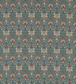 Snakeshead Fabric by Morris & Co Thistle/Russet