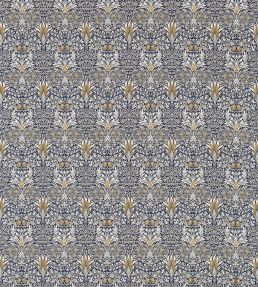 Snakeshead Fabric by Morris & Co Indigo/Hemp