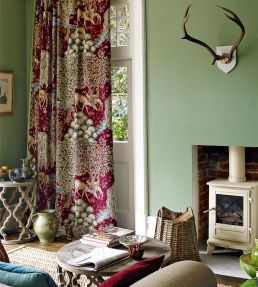 The Brook Fabric by Morris & Co Tapestry Red