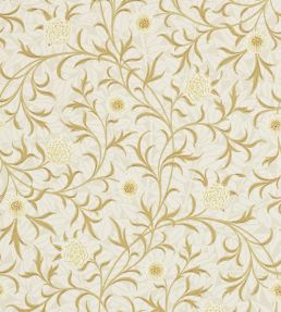 Scroll Wallpaper by Morris & Co Vellum/Biscuit