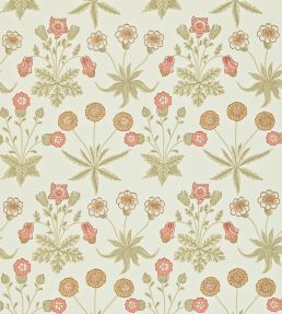Daisy Wallpaper by Morris & Co Coral/Manilla