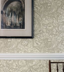 Bachelors Button Wallpaper by Morris & Co Silver