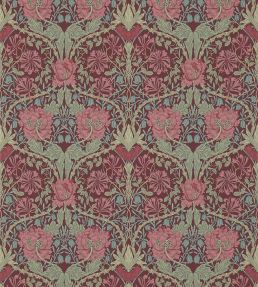 Honeysuckle & Tulip Wallpaper by Morris & Co Burgundy/Sage