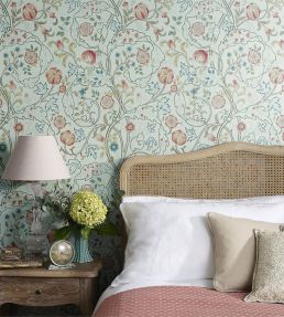 Mary Isobel Wallpaper by Morris & Co Rose/Artichoke