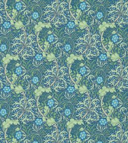 Morris Seaweed Wallpaper by Morris & Co Cobalt/Thyme