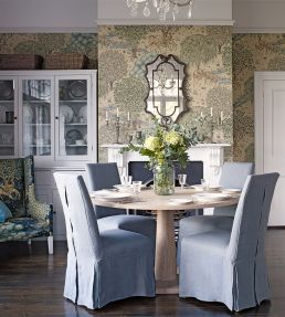 The Brook Wallpaper by Morris & Co Linen