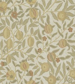 Fruit Fabric by Morris & Co Parchment/Bayleaf