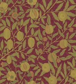 Fruit Fabric by Morris & Co Crimson/Thyme