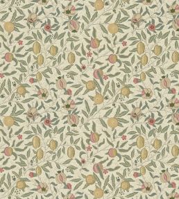 Fruit Fabric by Morris & Co Ivory/Teal