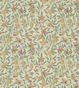 Fruit Fabric by Morris & Co Cream/Teal