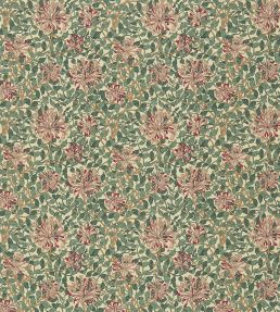 Honeysuckle Fabric by Morris & Co Cream/Wine