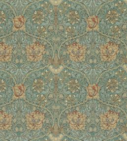 Honeysuckle & Tulip Fabric by Morris & Co Privet/Honeycombe