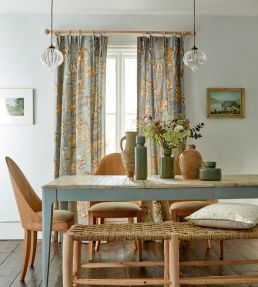 Theodosia Fabric by Morris & Co Grey